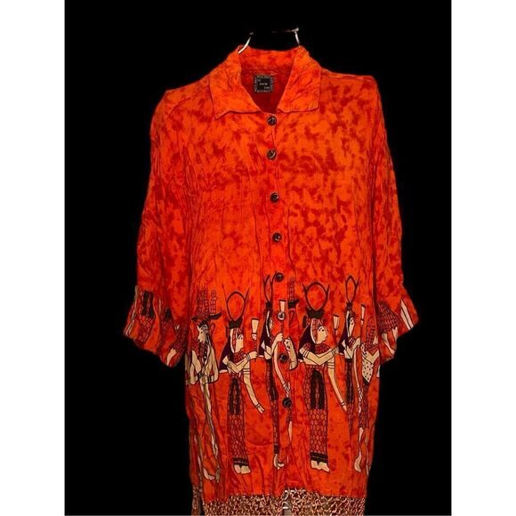 BEAUTIFUL The African Scene Beautiful tribal print top! Vibrant colors. Plus siz - Picture 10 of 16